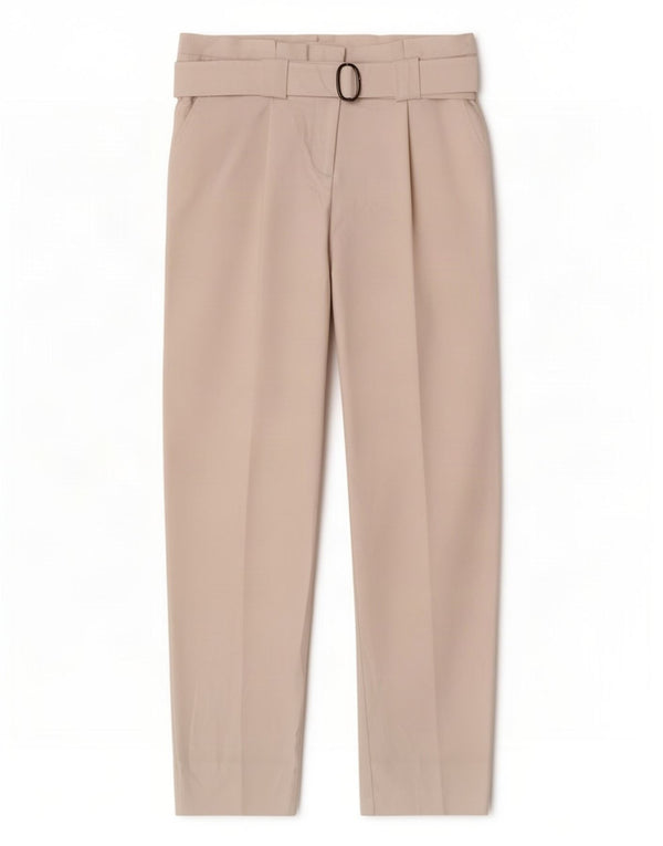 Topshop Pantalones Chinos Crop Tapered para Mujer UK 10 Small W26 L25 Blanco