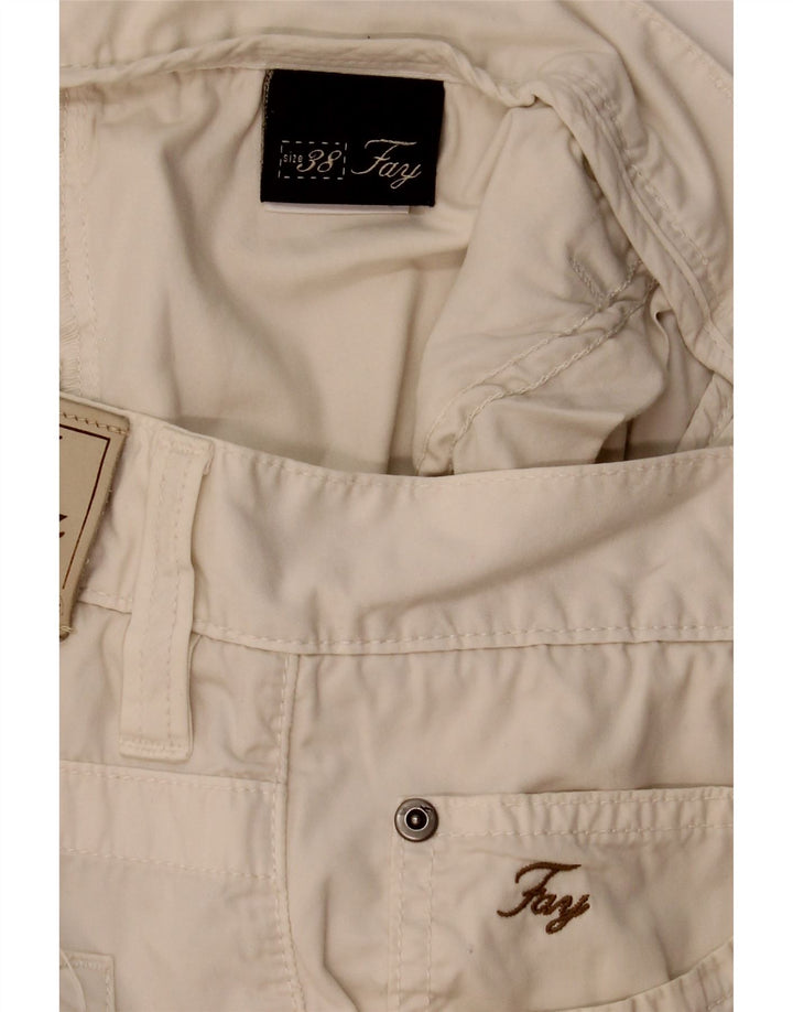 Fay Pantalones Cortos Casuales para Hombre W38 XL Algodón Beige