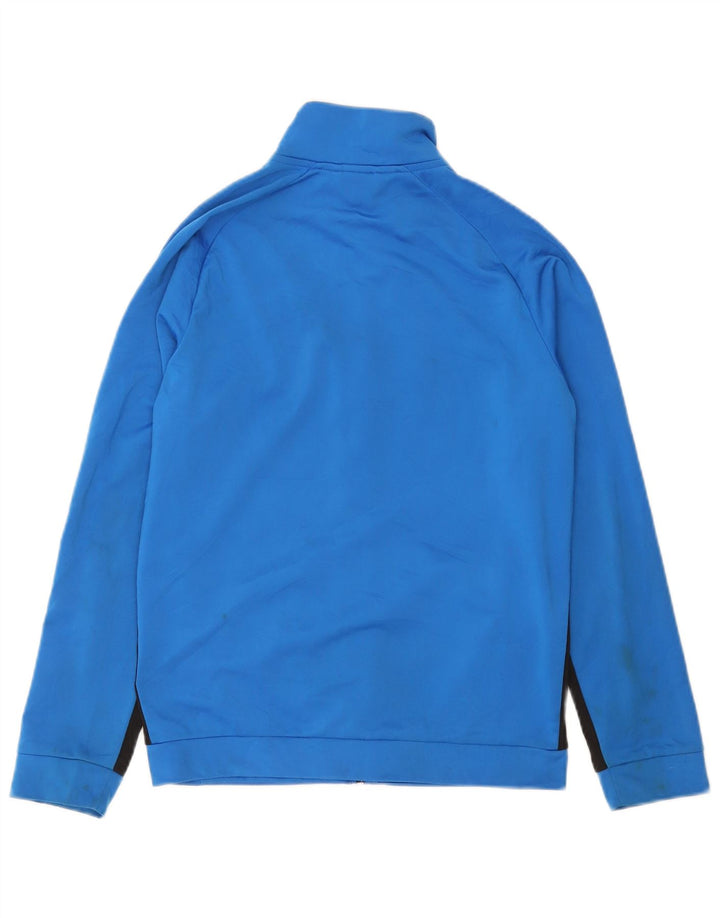 PUMA Chaqueta de chándal con gráfico para niños 13-14 años, color azul