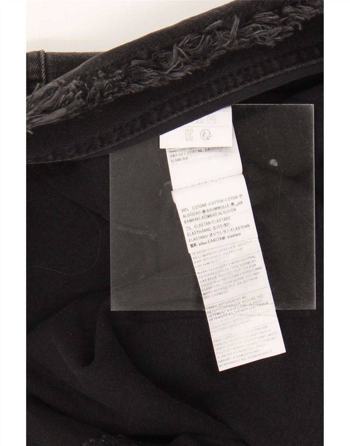 Chaqueta vaquera abierta Benetton IT 44 Medium Black Cotton