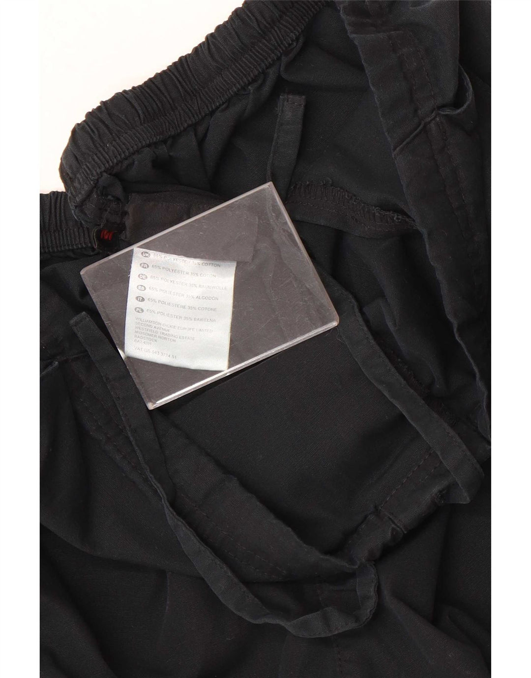 Dickies Pantalones cargo rectos para hombre mediano W30 L30 poliéster negro