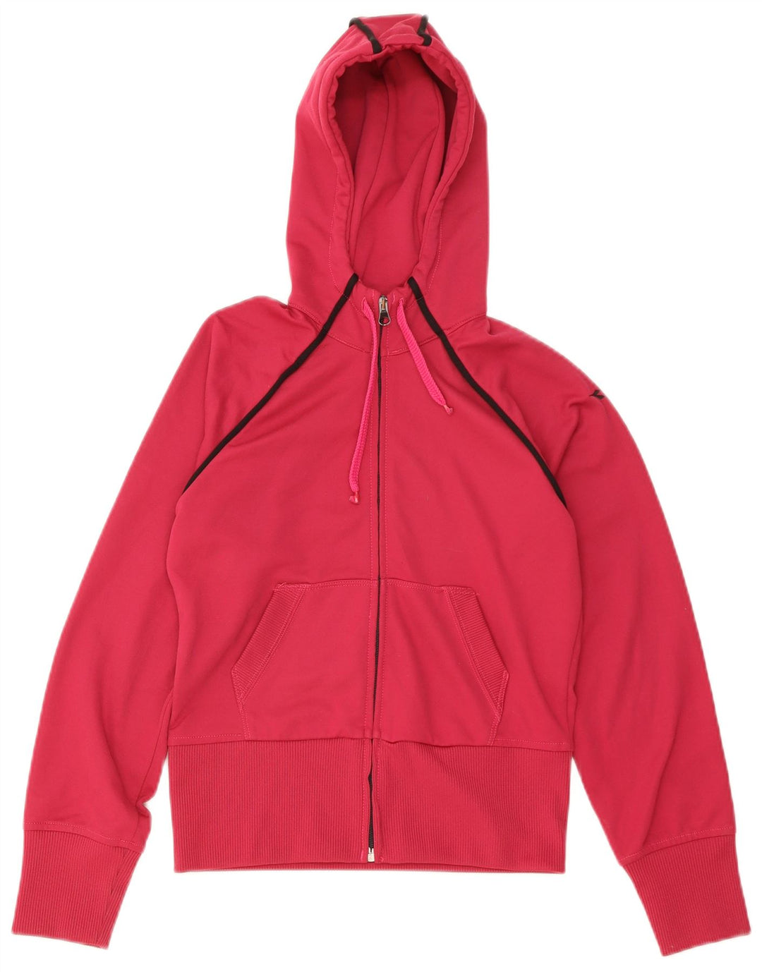 Diadora Sudadera Con Capucha Y Cremallera Mujer IT 42 Poliéster Rosa Mediano