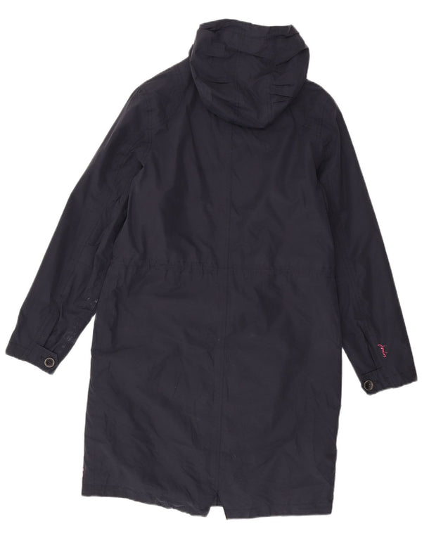 Chubasquero con capucha para mujer Joules UK 10 Small Azul marino Algodón