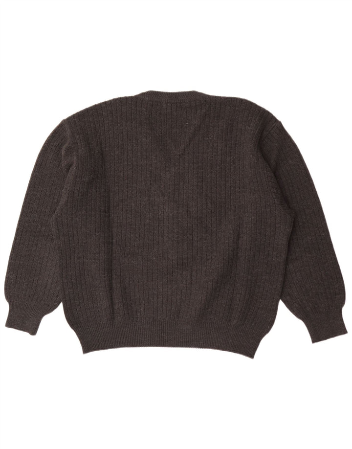 Malagrida Jersey con Cuello en V para Hombre XL Gris Rayas