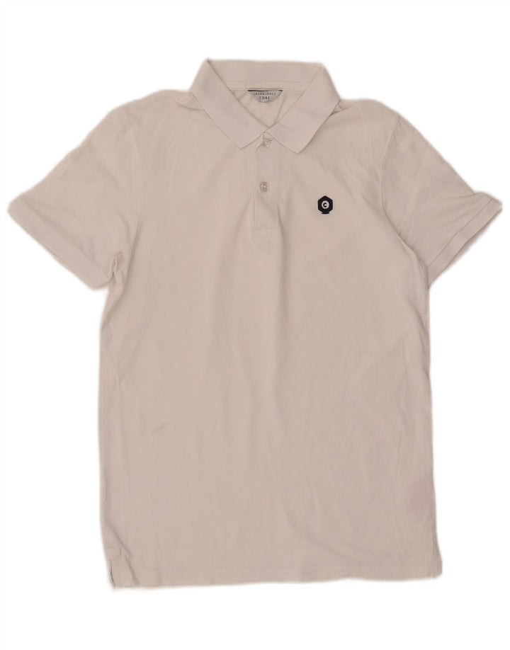 Polo Jack & Jones Hombre Small Blanco Algodón