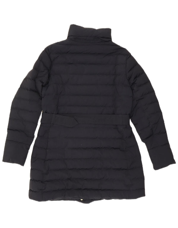 Woolrich Abrigo acolchado para mujer UK 46 Grande Poliéster azul marino