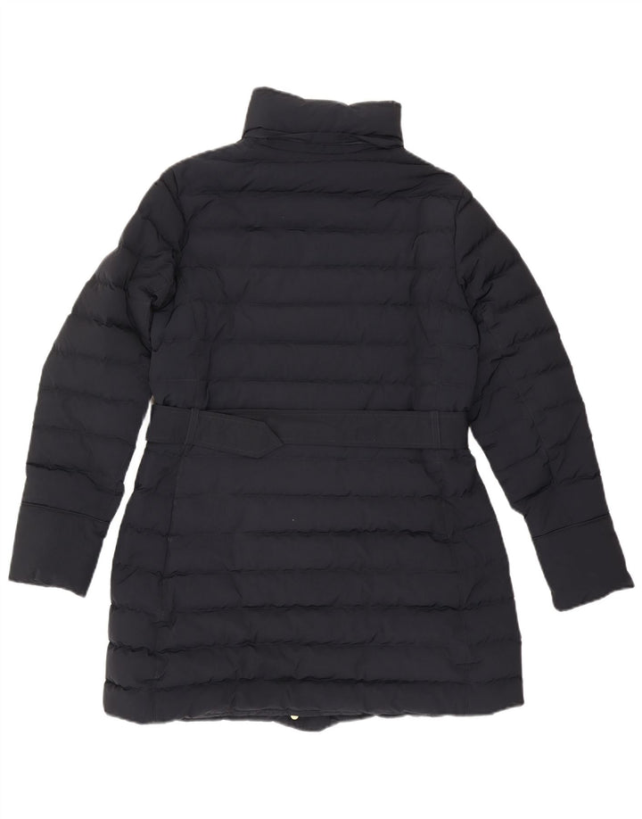 Woolrich Abrigo acolchado para mujer UK 46 Grande Poliéster azul marino