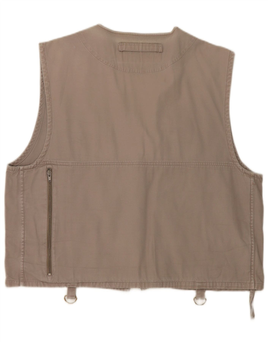 Vintage hombres utilidad Gilet Reino Unido 38 gris medio