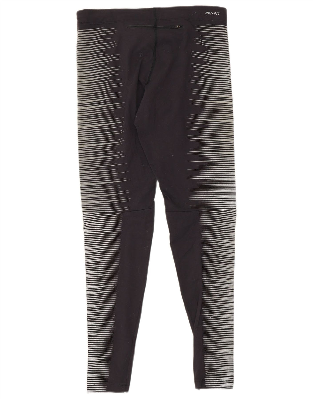 NIKE Leggings Dri Fit para Mujer UK 8 Small Gris Pinstripe Nylon