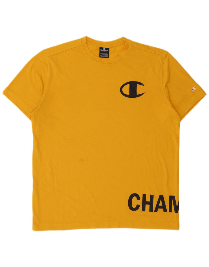 Champion Camiseta Gráfica Para Hombre Top Grande Amarillo