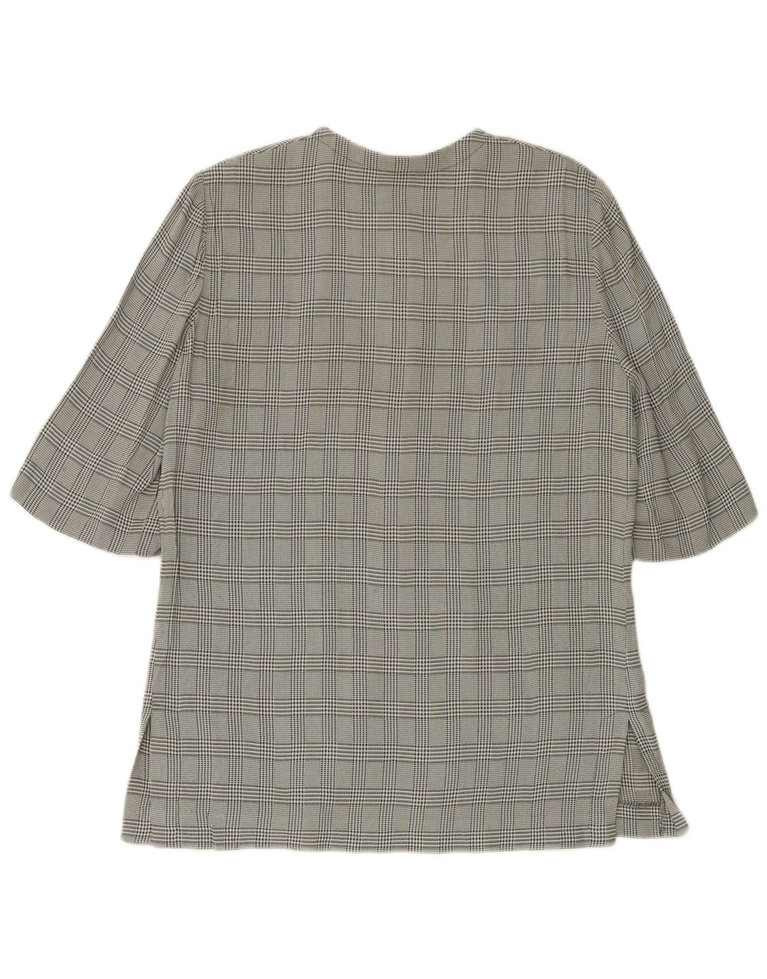 LUISA SPAGNOLI Chaqueta blazer de manga 3/4 para mujer IT 46 Large Green Check