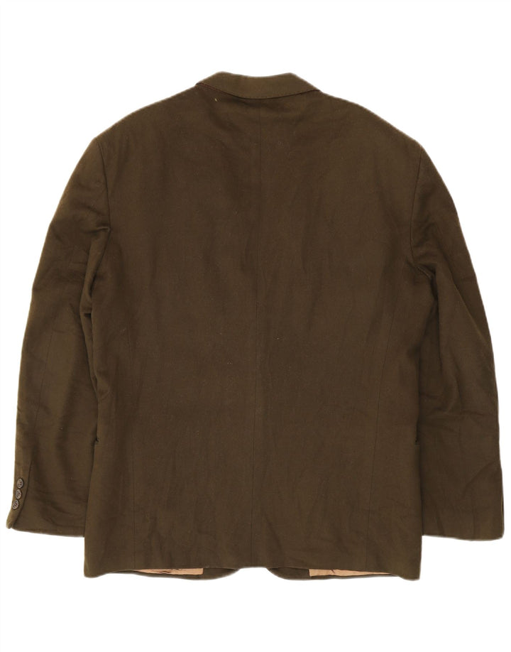 Chaqueta tipo blazer de 2 botones para hombre Valentino UK 38 Lana virgen caqui mediana