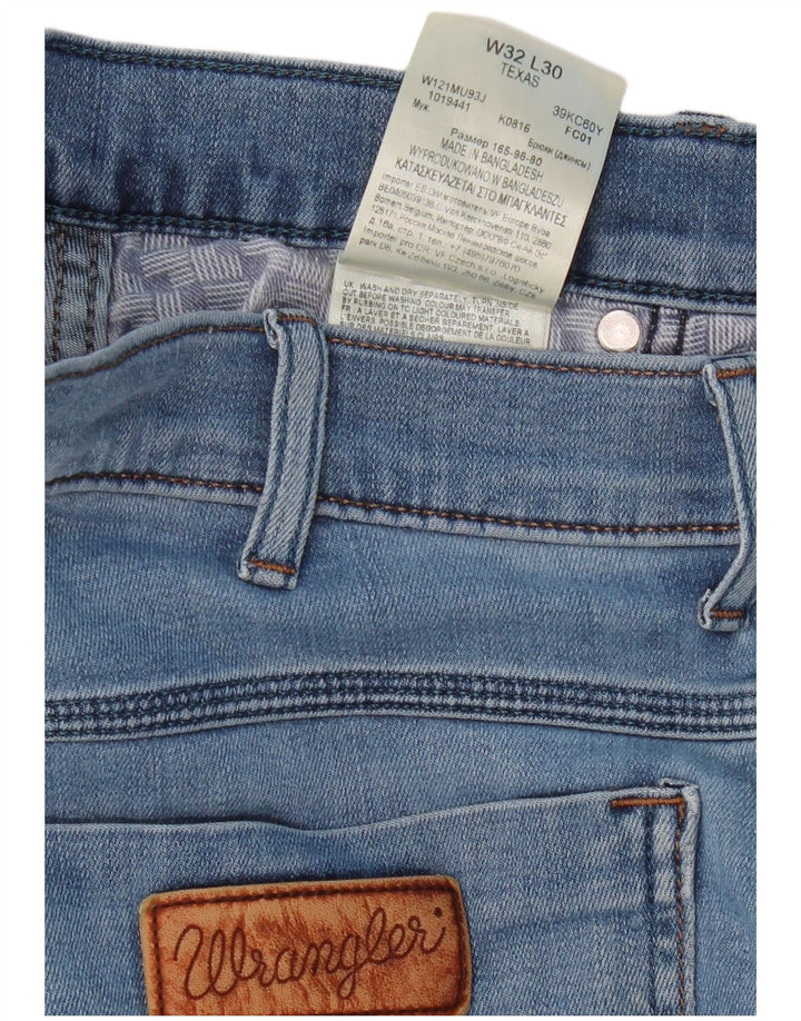 WRANGLER Vaqueros rectos Texas para hombre W32 L30 Algodón azul