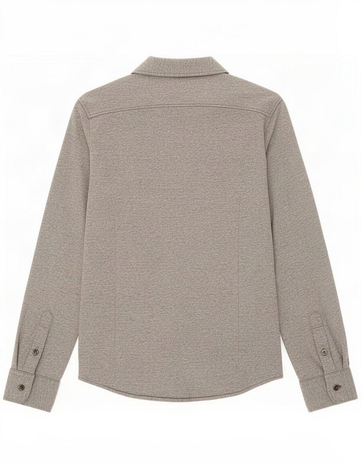 Camisa Massimo Dutti Hombre Gris Medio