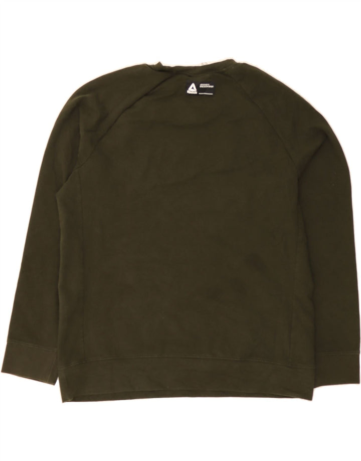REEBOK Mens Sweatshirt Jumper XL Khaki Cotton Vintage Reebok and Second-Hand Reebok from Messina Hembry 