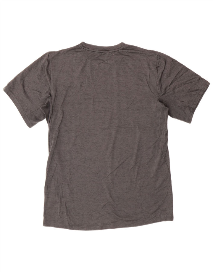 Camiseta Nike Dri Fit para hombre Top pequeño poliéster moteado gris
