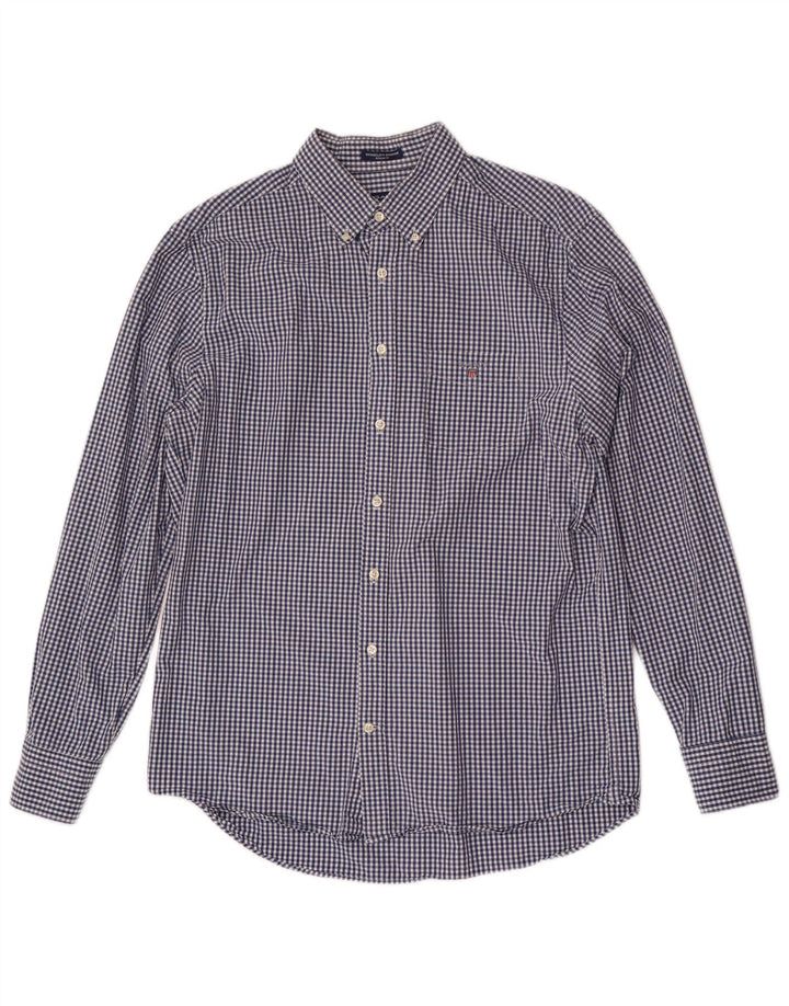 Gant Camisa de ajuste regular para hombre, talla 41/42 16 1/2 grande, color azul marino