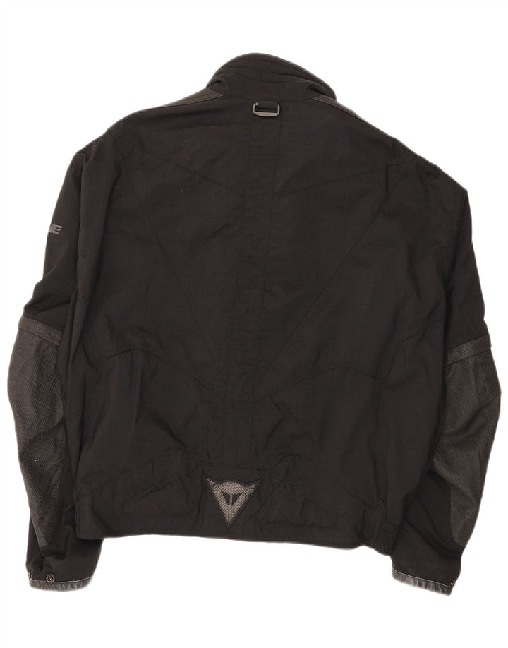 DAINESE Mens Graphic Racer Jacket IT 52 XL Black Nylon