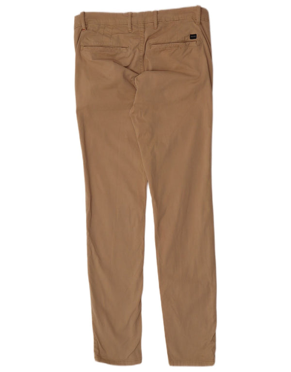 Zara Mens Skinny Chino Pantalones EU 38 Small W30 L31 Marrón