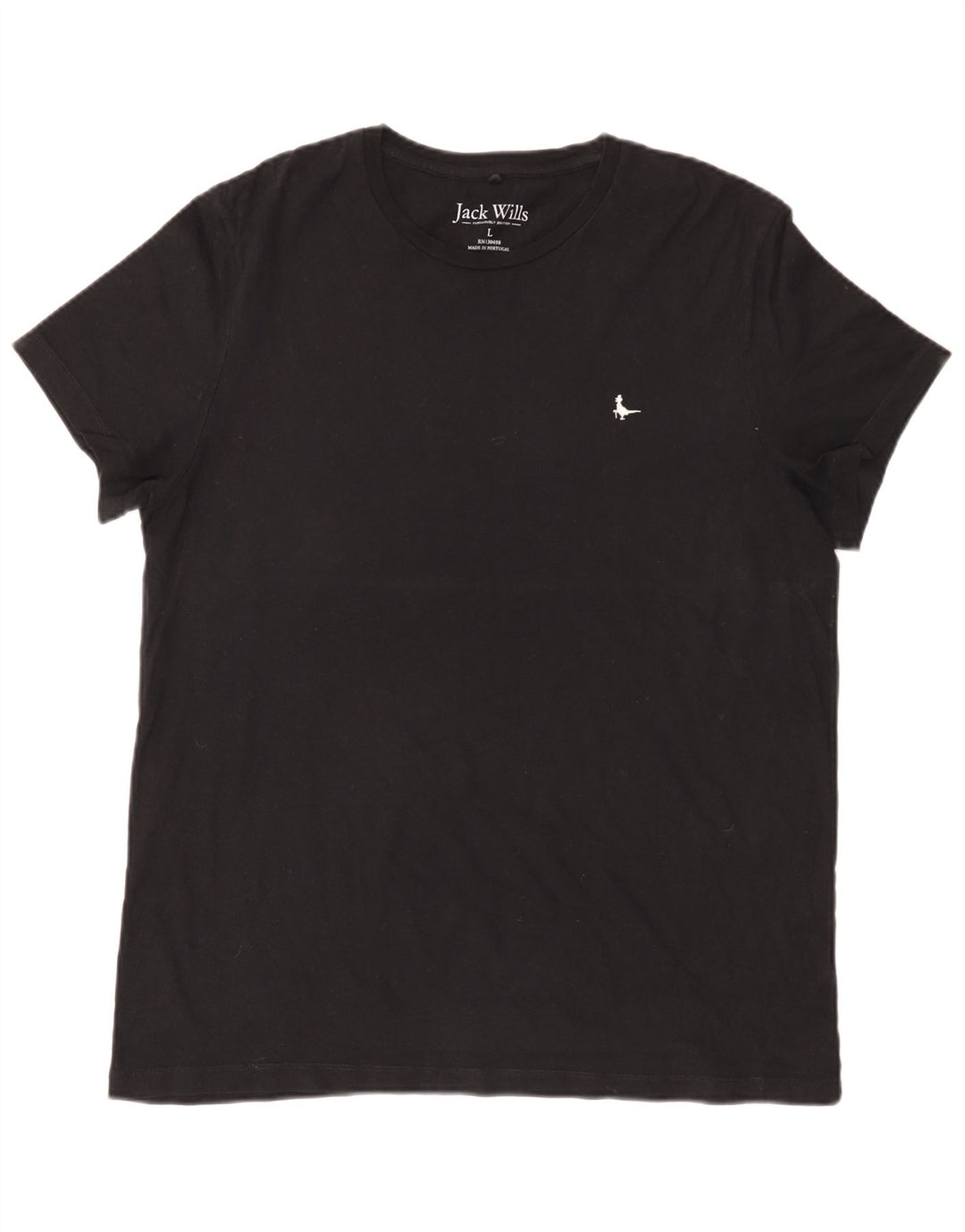 Jack Wills - Camiseta para hombre, talla grande, algodón negro