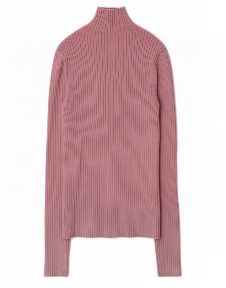 Zara Mujer Top Manga Larga UK 44 Grande Rosa