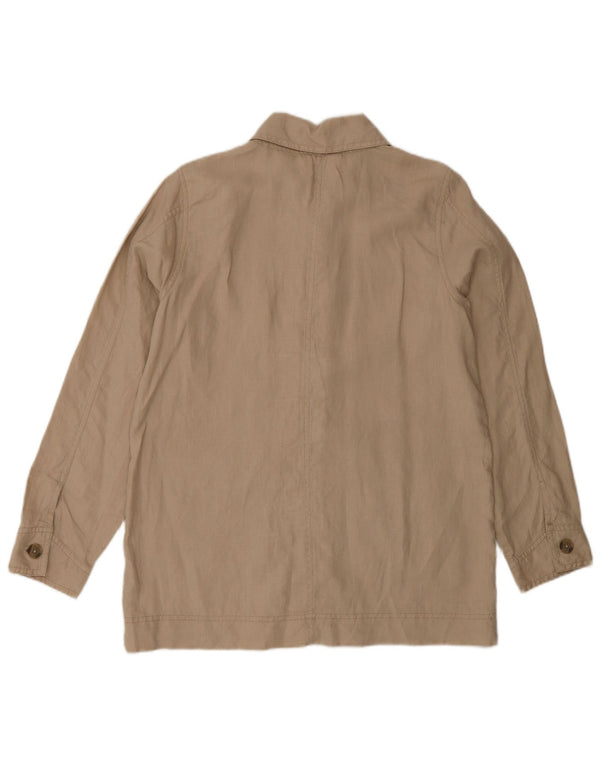 Chaqueta utilitaria para mujer Fat Face UK 8 Small Beige Linen