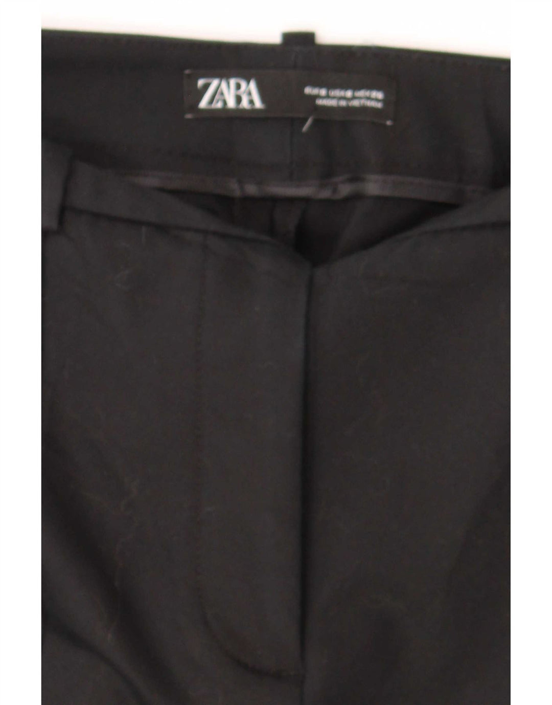 Zara Mujer Pantalón De Traje Slim Small W26 L26 Negro