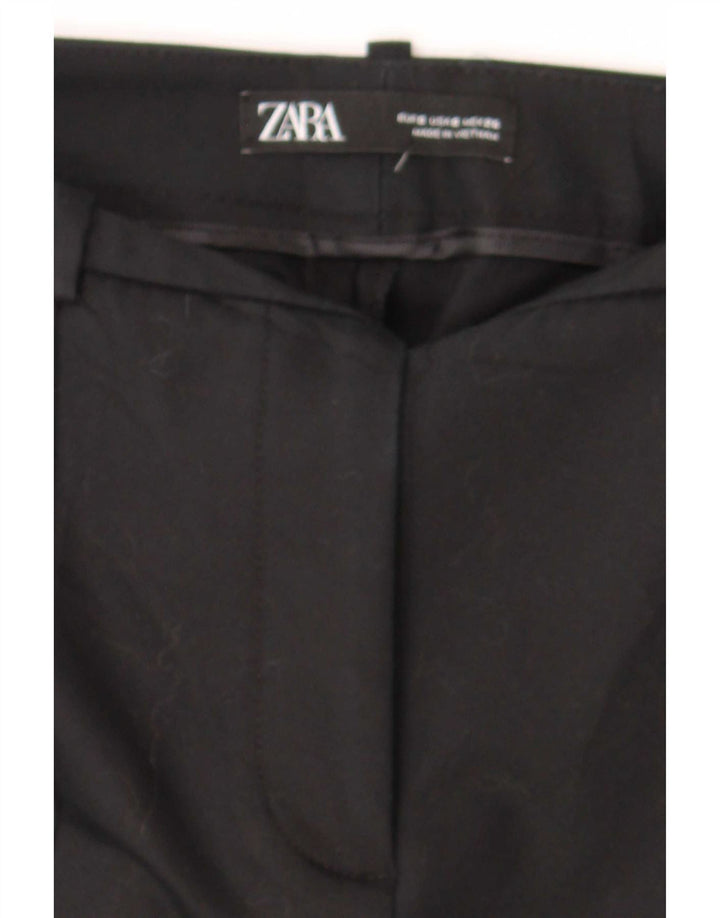 Zara Mujer Pantalón De Traje Slim Small W26 L26 Negro
