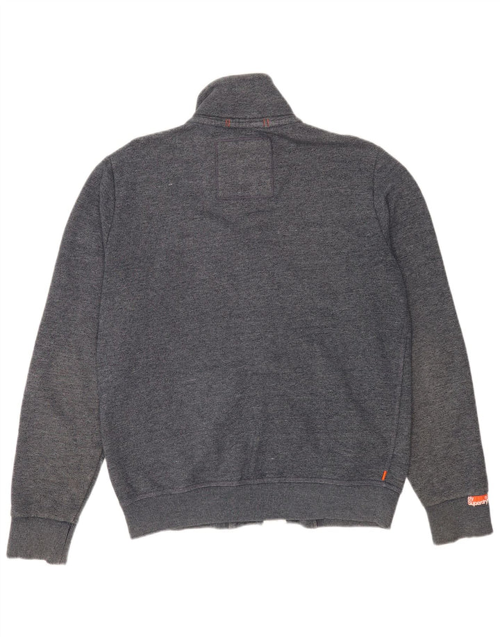 Superdry Hombre Chándal Top Chaqueta XL Azul Marino Algodón