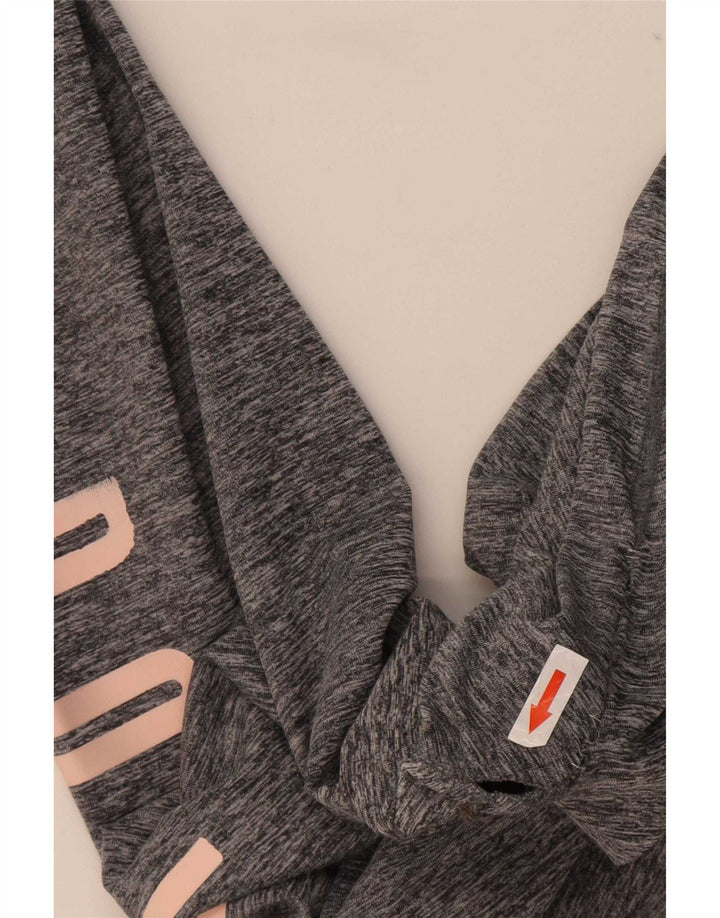 Nike Leggings gráficos para mujer UK 40 Poliéster moteado gris medio