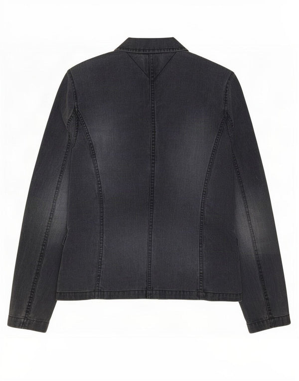 Tommy Hilfiger Chaqueta Blazer Vaquera de 3 Botones para Mujer UK 40 Azul Marino Mediano