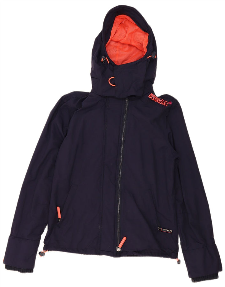 Superdry Chaqueta Cortavientos Windcheater para Mujer UK 44 Azul Marino Mediano