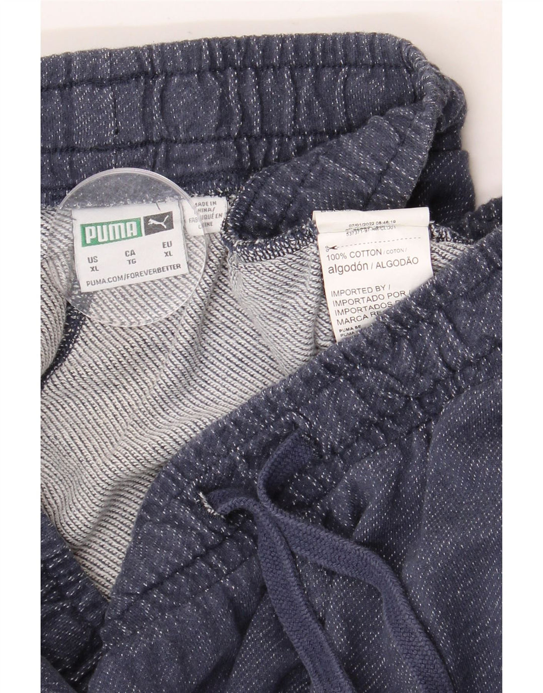 PUMA Pantalón de Chándal para Hombre Joggers XL Azul Marino Algodón