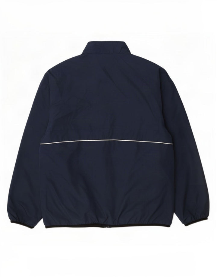 Reebok Chaqueta impermeable para hombre UK 42 XL Azul marino Poliéster