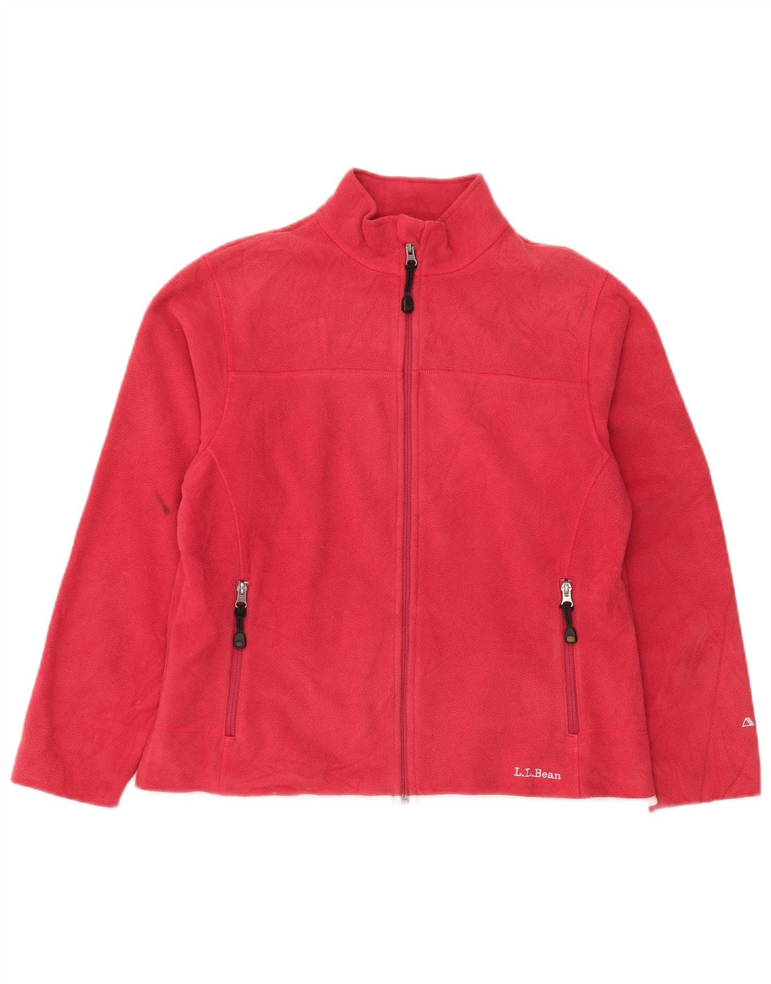 L.L.Bean Chaqueta polar extragrande para mujer UK 10 Small Poliéster rojo