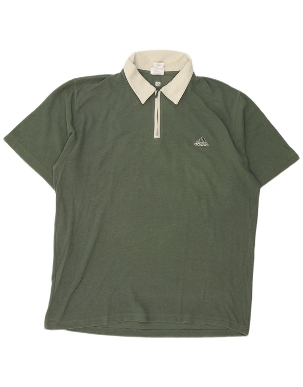 ADIDAS Polo de rugby para hombre UK 48/50 XL Algodón verde
