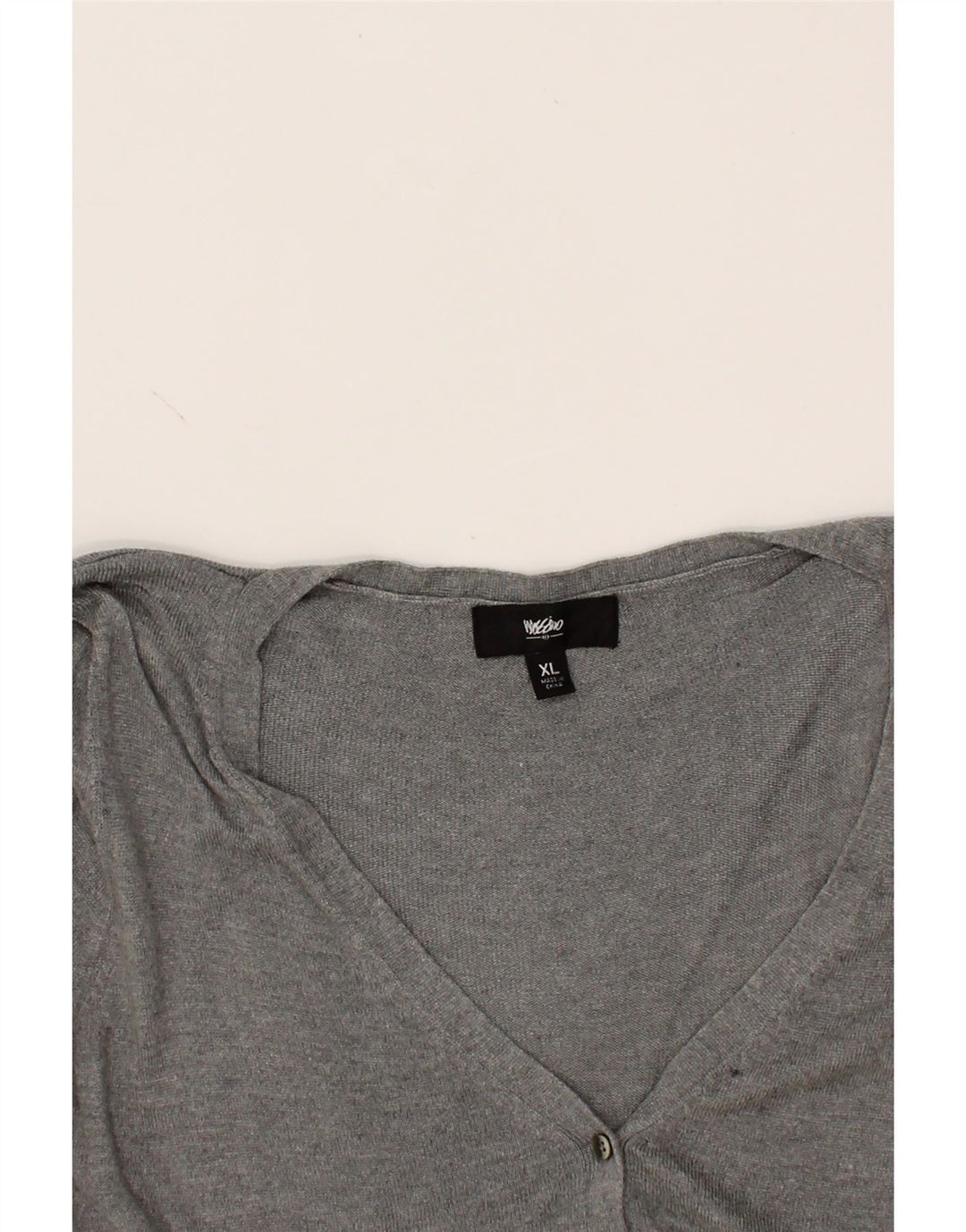 MOSSIMO Womens Cardigan Sweater UK 18 XL Grey Nylon Vintage Mossimo and Second-Hand Mossimo from Messina Hembry 