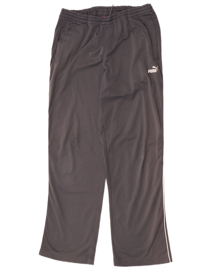 PUMA Pantalones de chándal para hombre, talla grande, gris