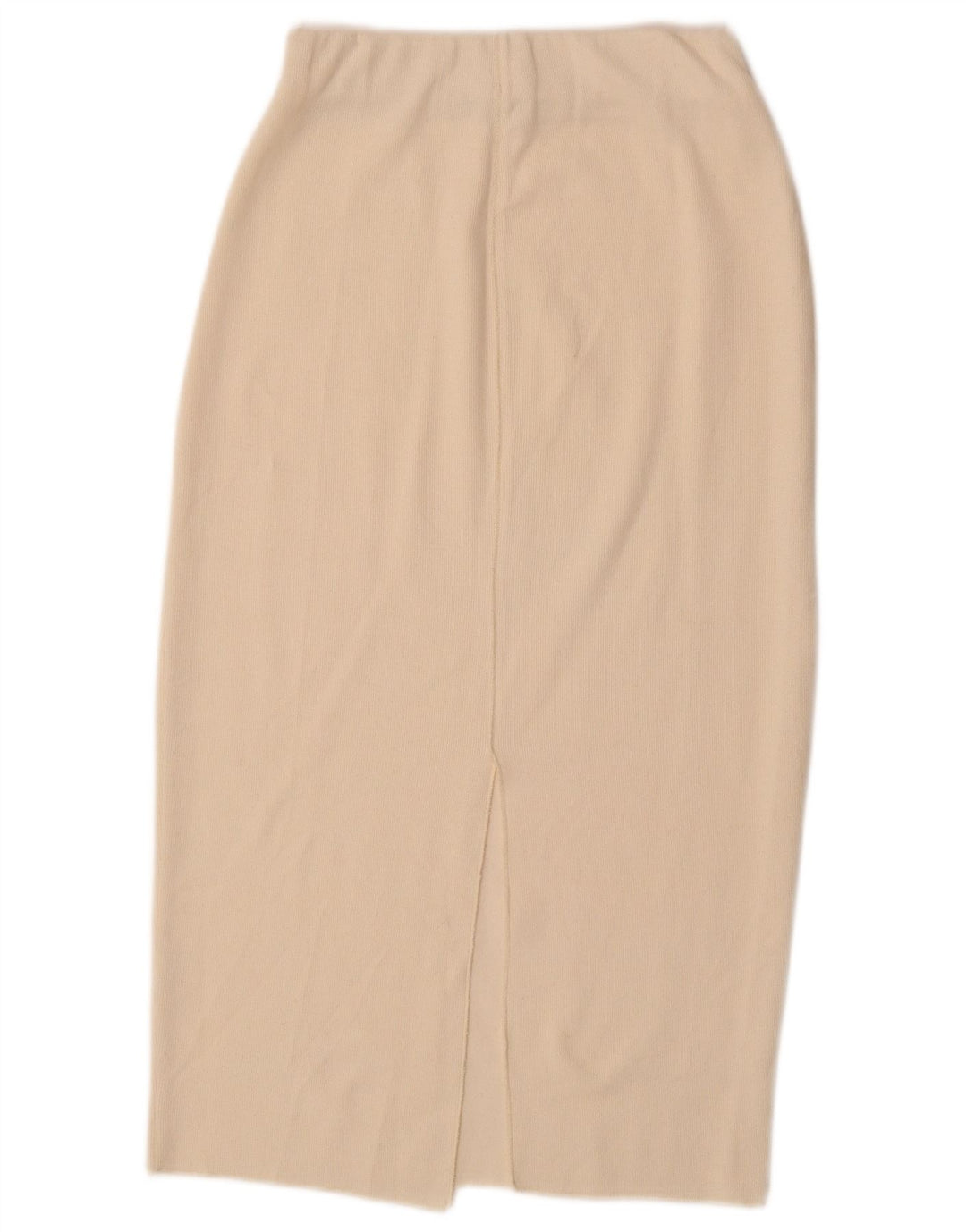 Zara Mujer Falda Midi De Punto Pequeña W27 Blanco Roto