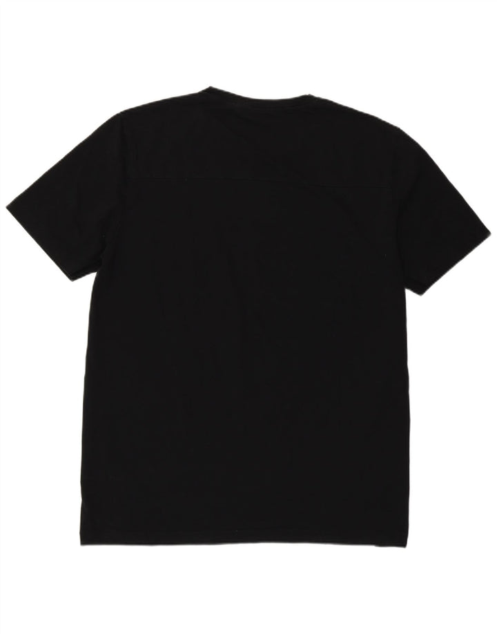 Hugo Boss Hombre Camiseta Gráfica Top XL Algodón Negro