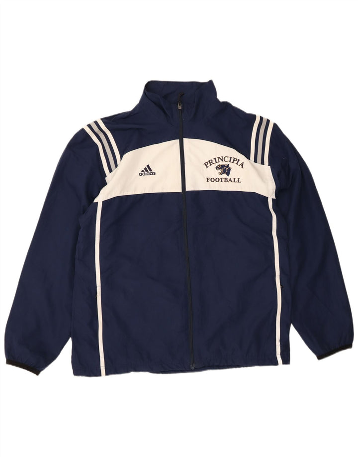 Adidas Mens Clima Proof Chándal Top Chaqueta Mediana Azul Marino Poliéster
