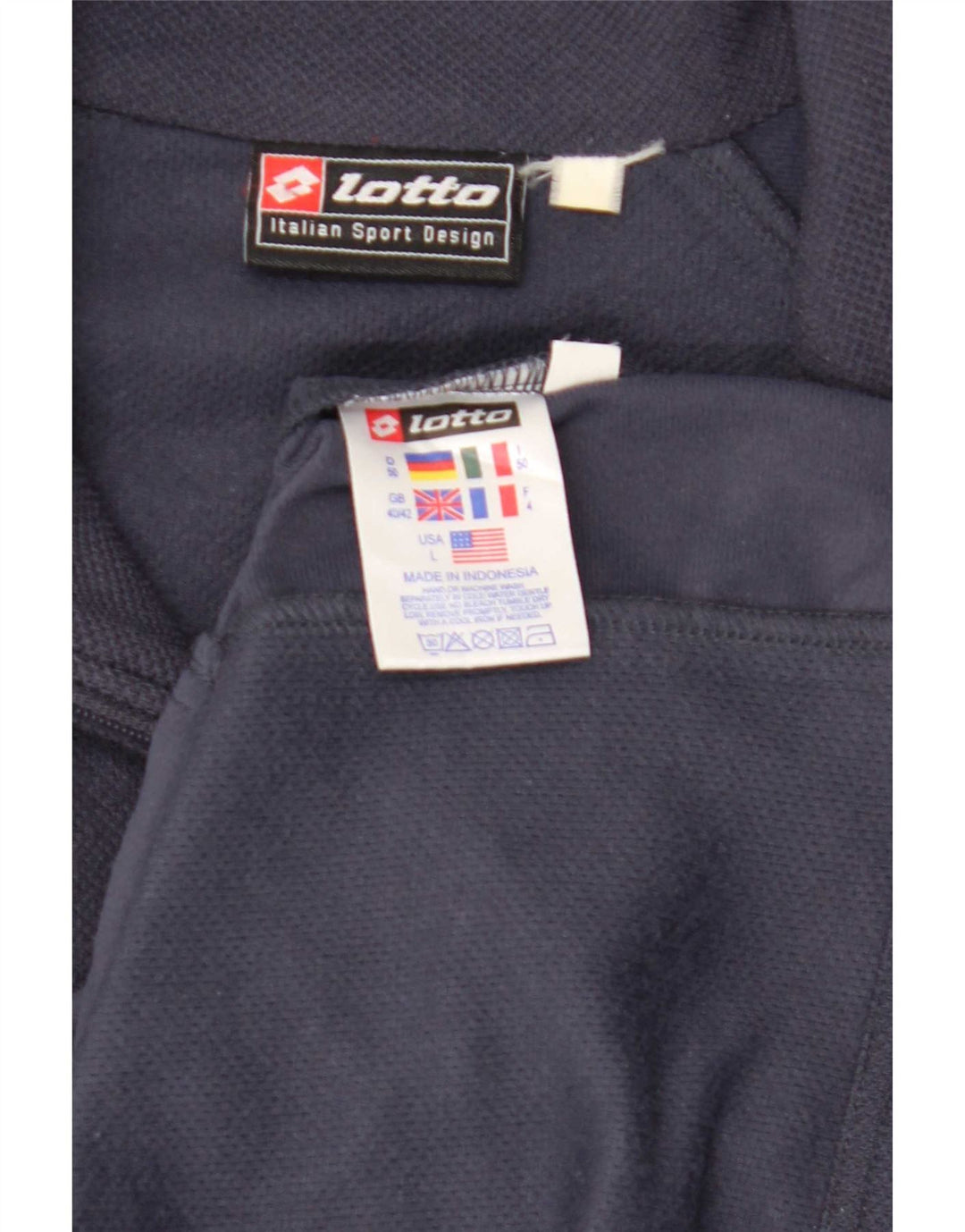 Lotto Chaqueta de chándal para hombre UK 40/42 Large Poliéster azul marino