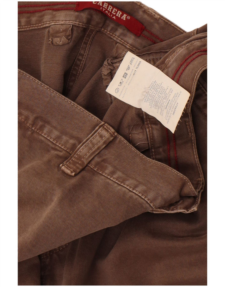 Pantalón cargo de corte regular para hombre Carrera W40 L30 Algodón marrón