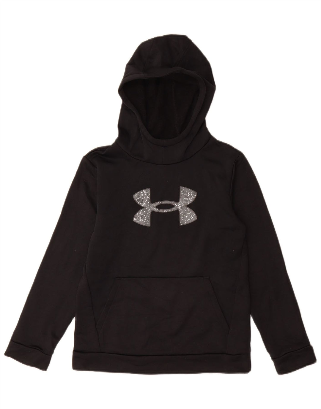 UNDER ARMOUR Jersey con capucha gráfico suelto para niñas 9-10 años Mediano Negro
