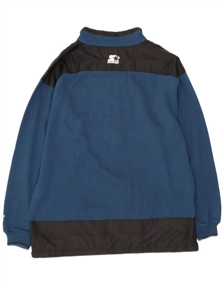 Starter Sudadera Hombre Con Cremallera Y Cuello Jersey XL Azul Colorblock Poliéster