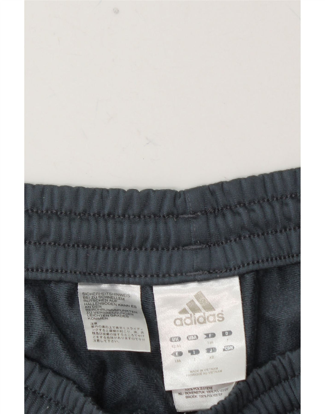 ADIDAS Pantalones de chándal para hombre UK 42/44 Large Azul Colorblock Poliéster