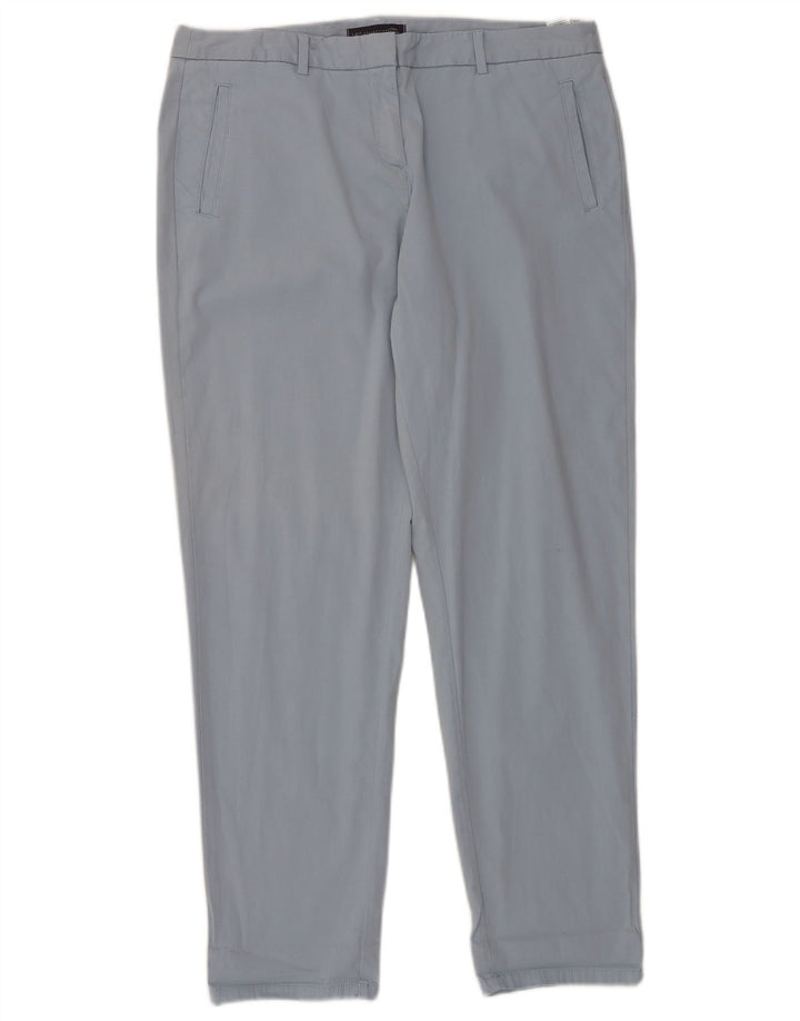 MARKS & SPENCER Pantalones chinos ajustados para mujer UK 40 Large W36 L30 Azul