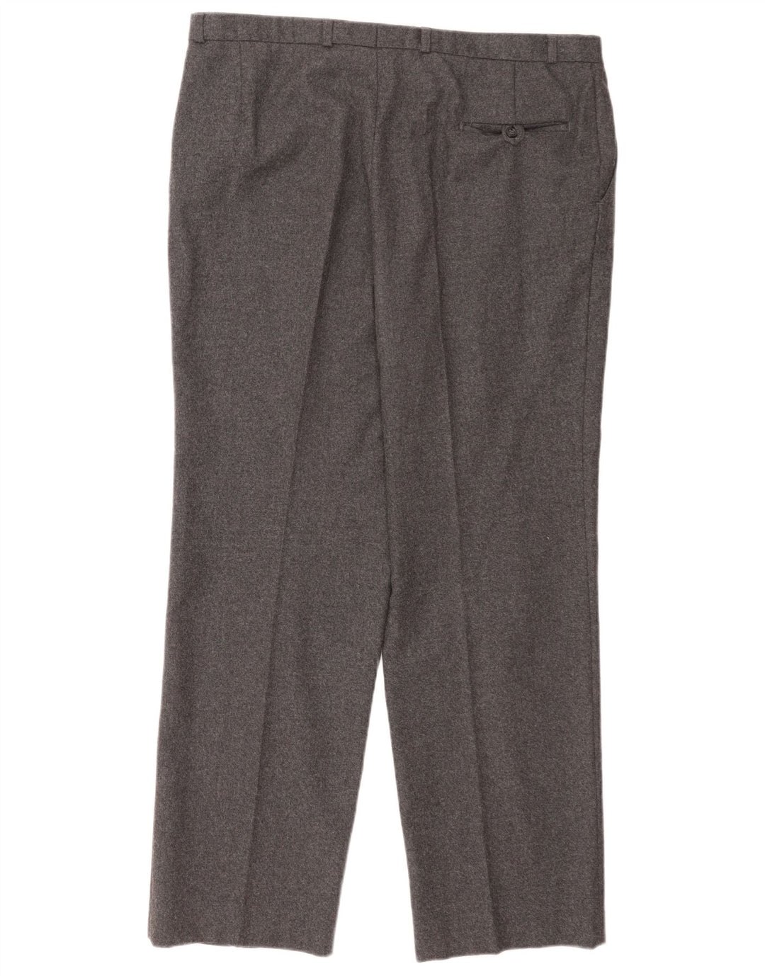 C&A Mens Canda Regular Casual Pantalones W40 L31 Gris Lana Nueva