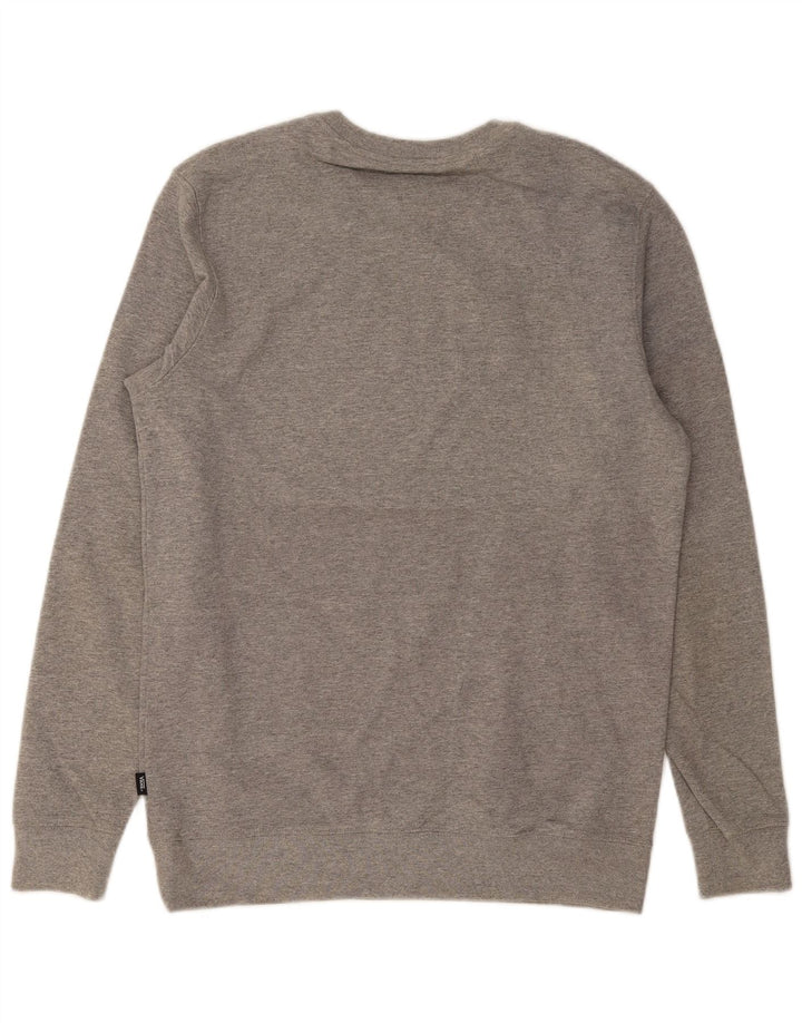 Vans Hombre Sudadera Gráfica Jersey De Algodón Gris Medio
