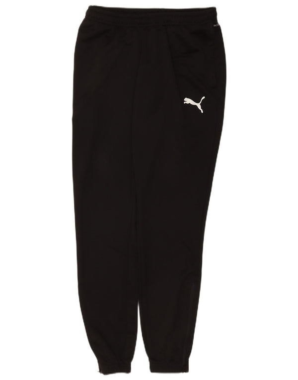 Puma Mujer Chándal Pantalones Joggers UK 12 Mediano Negro Poliéster